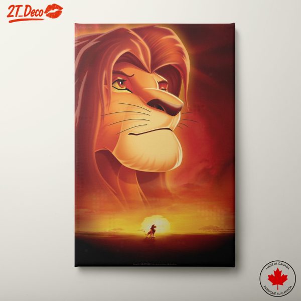 Majestic Animated Lion Wall Art