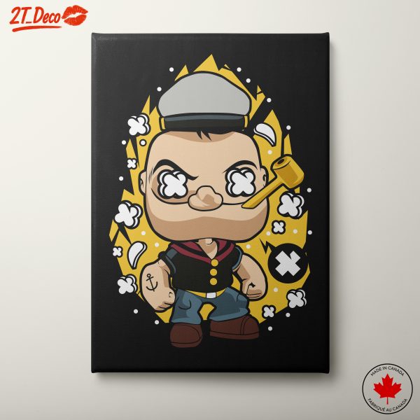 Popeye Inspired Cartoon Character Art