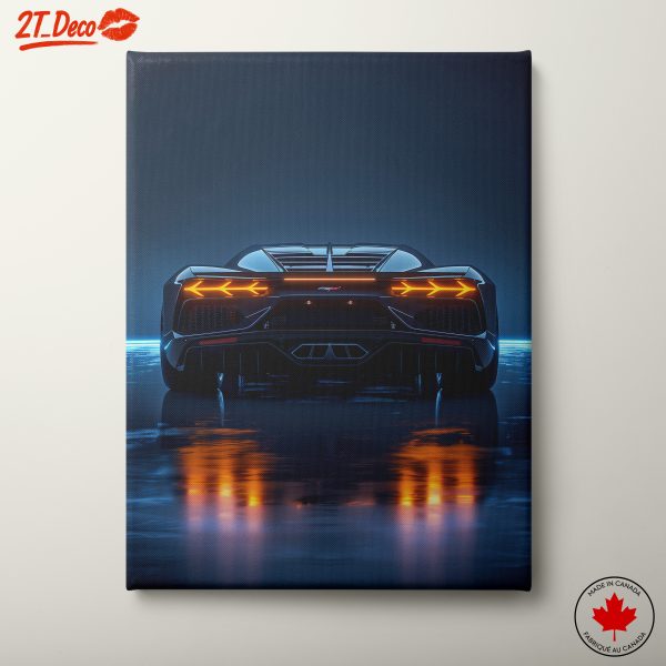 Sleek Modern Car with Futuristic Glow