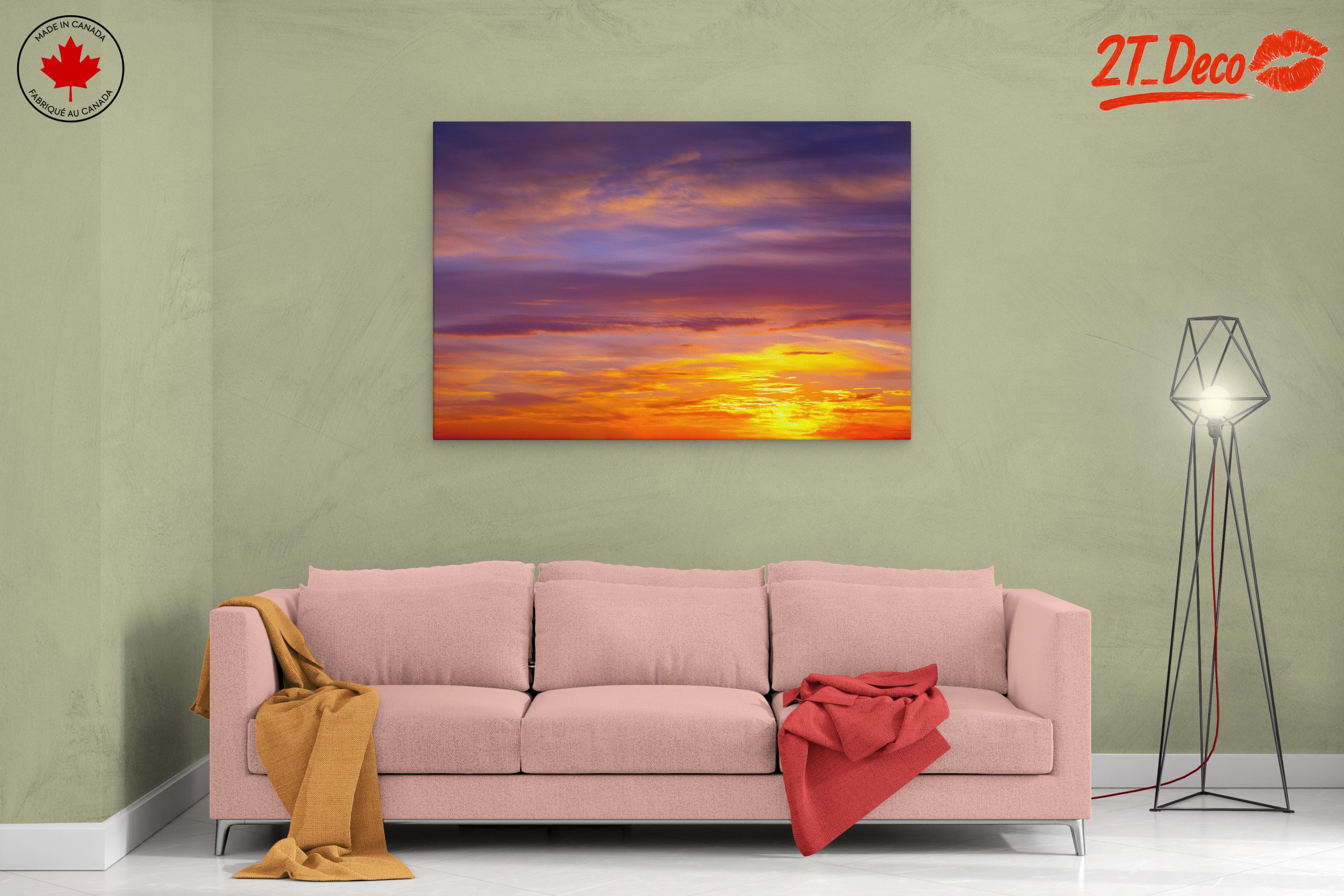 Vibrant Sunrise Sky Art - Image 2