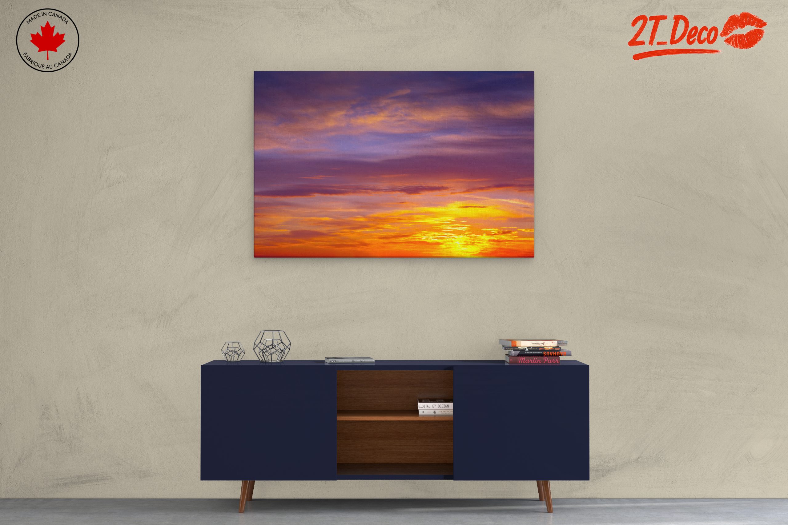 Vibrant Sunrise Sky Art - Image 3