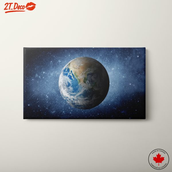 Earth in Space Illustration