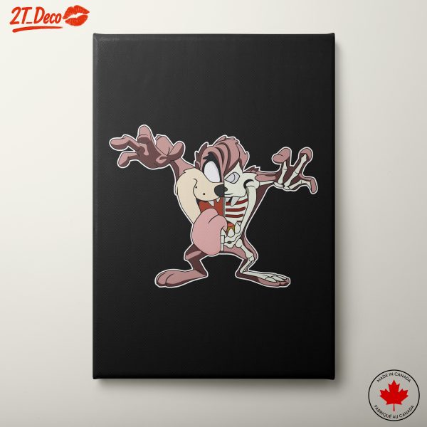Cartoon Character with Skeleton Design