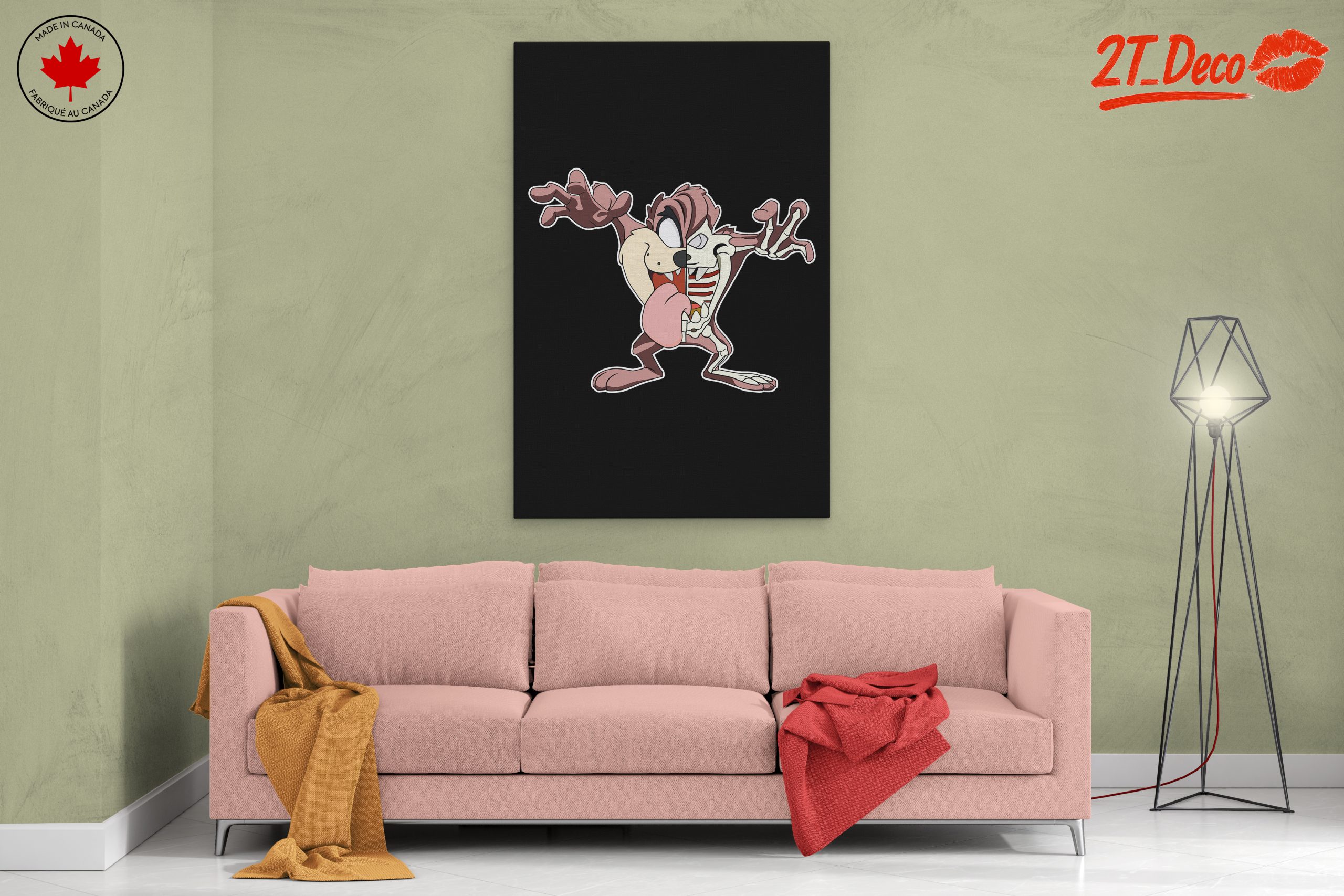 Cartoon Character with Skeleton Design - Image 2