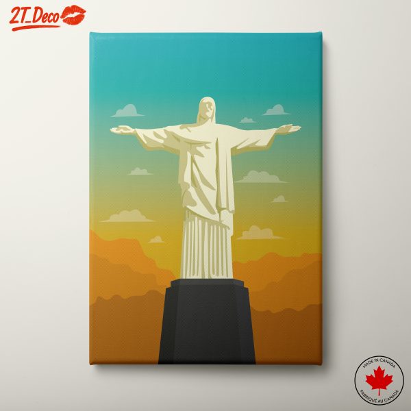 Christ the Redeemer in a Vivid Landscape
