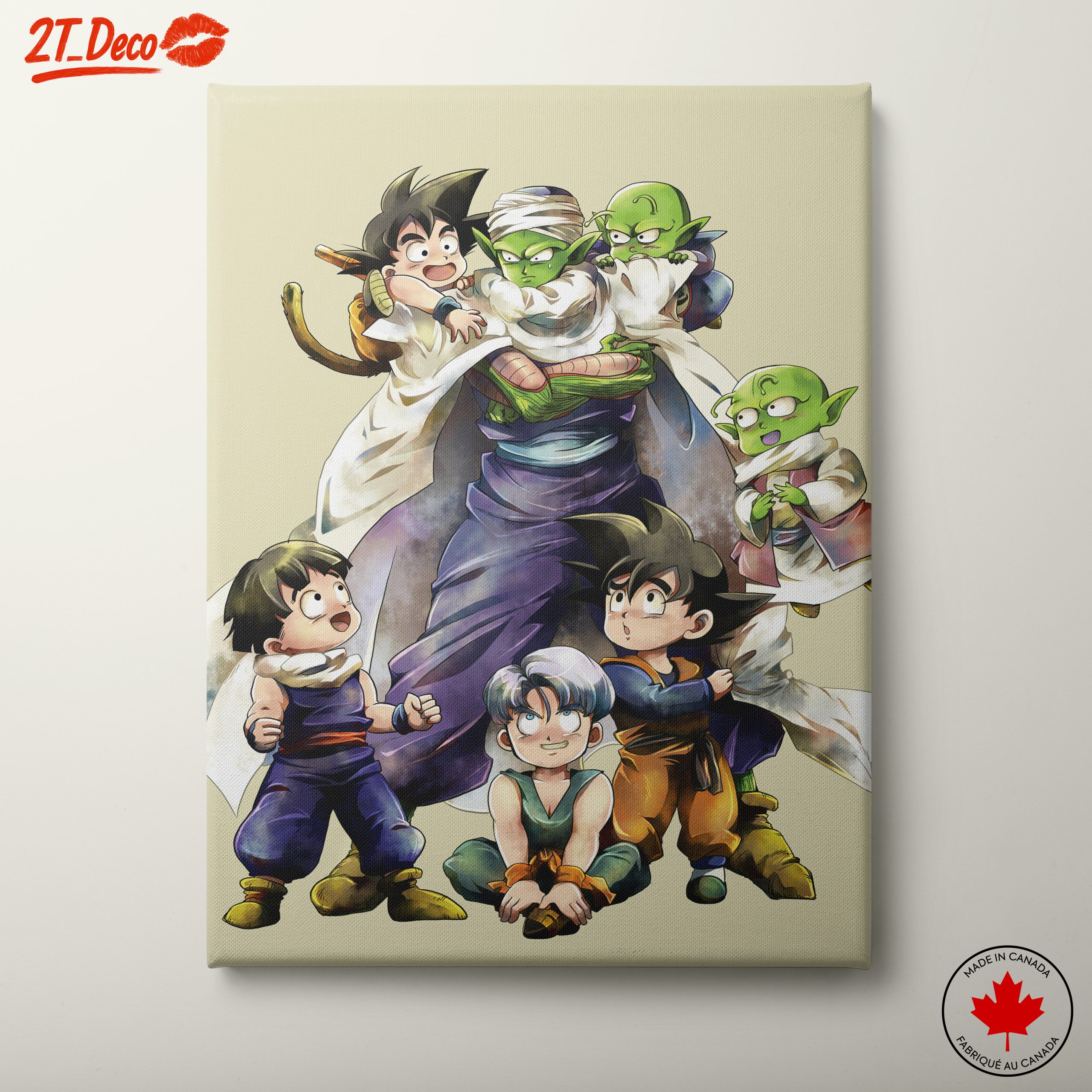 Dragon Ball Characters in Playful Scene