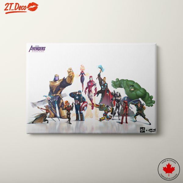 Dynamic Avengers Team Art Featuring Iconic Characters