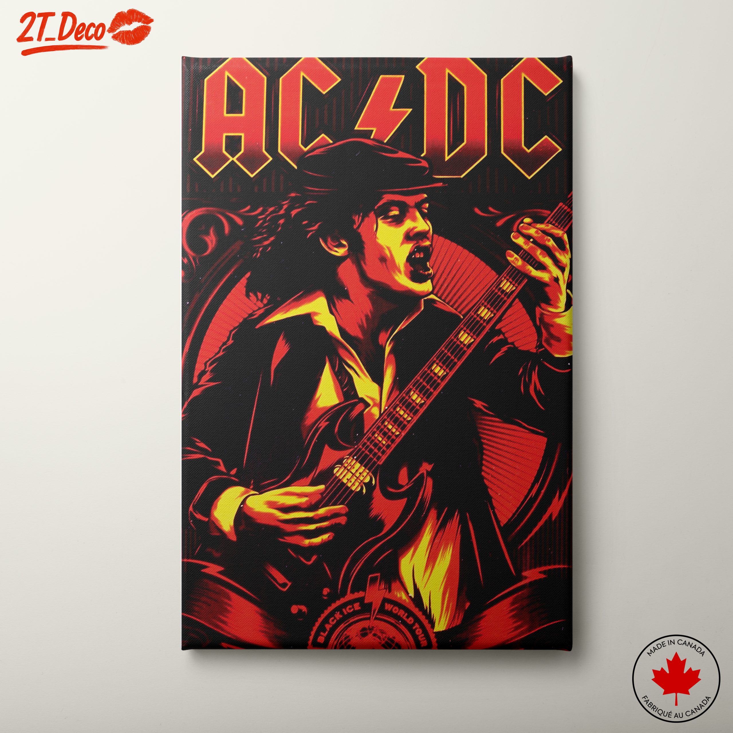 AC/DC Iconic Rock Band Art