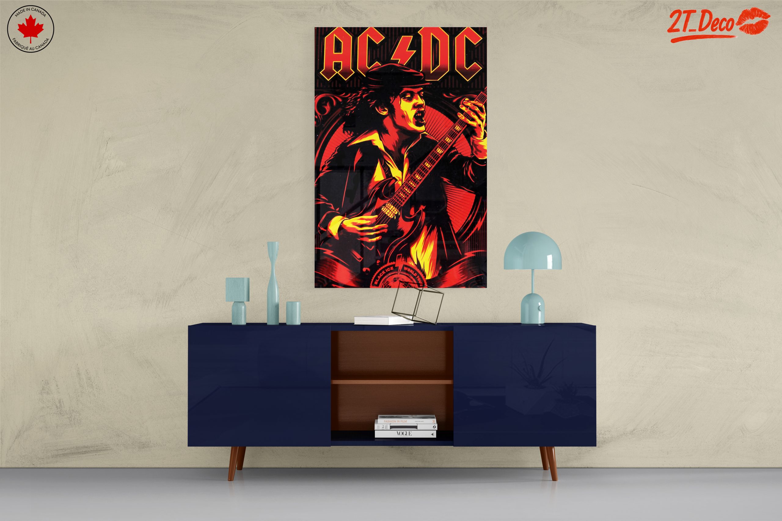 AC/DC Iconic Rock Band Art - Image 8