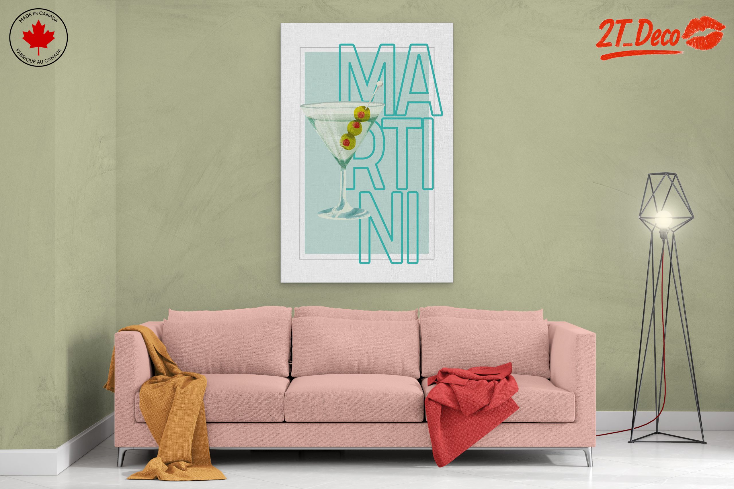 Elegant Martini Cocktail Art - Image 2