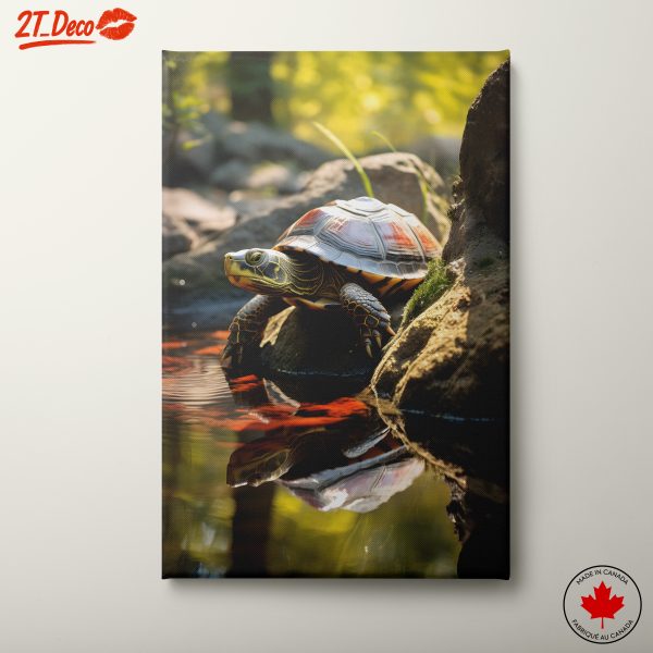 Turtle Relaxing by Tranquil Waters