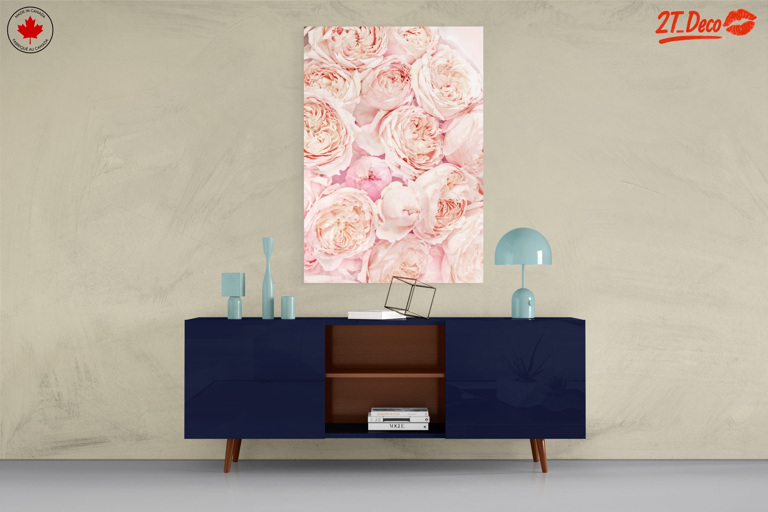 Beautiful Pink Roses Close-Up Art - Image 8