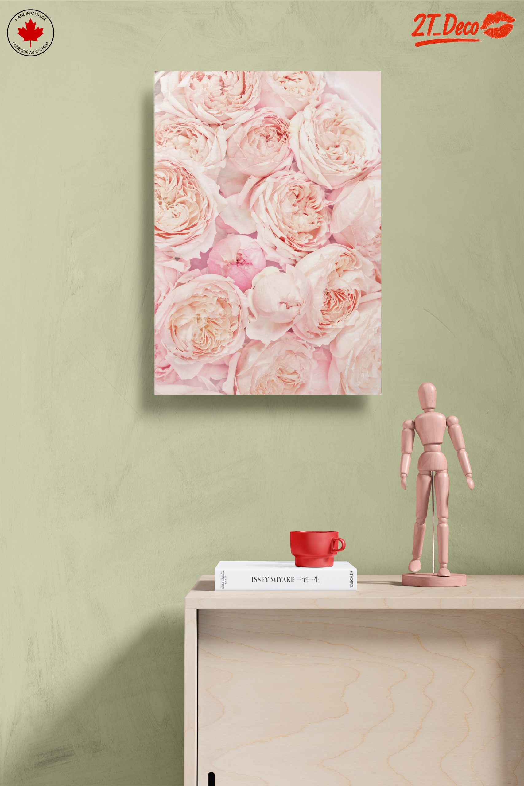 Beautiful Pink Roses Close-Up Art - Image 14