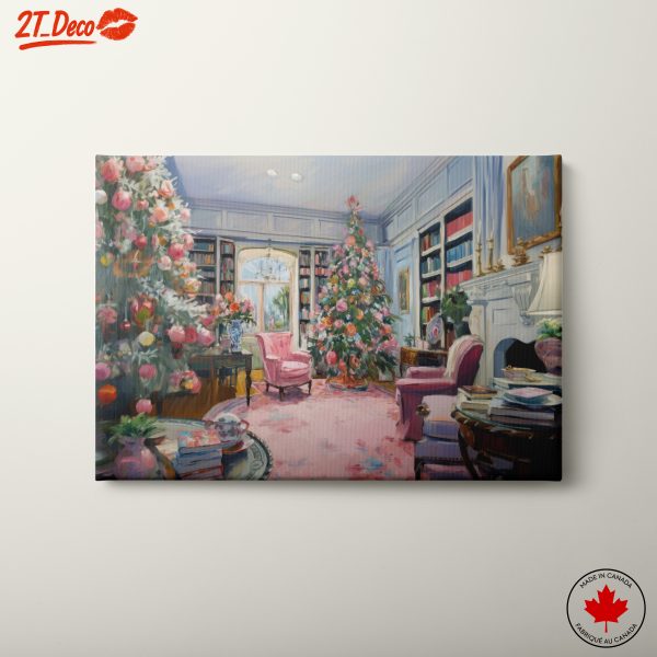 Charming Holiday Interior with Christmas Decorations
