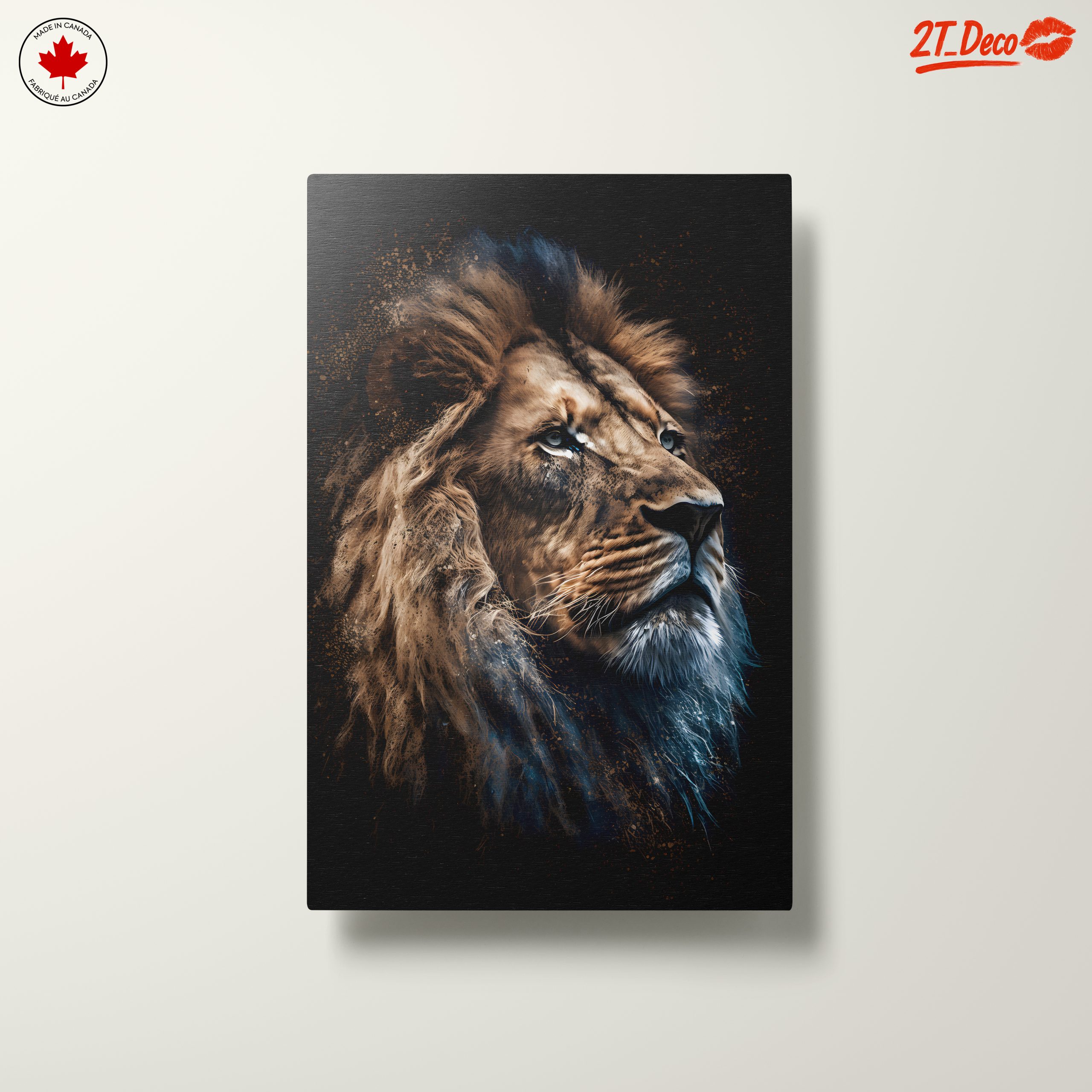 Majestic Lion Portrait Wall Art 11 - Image 10