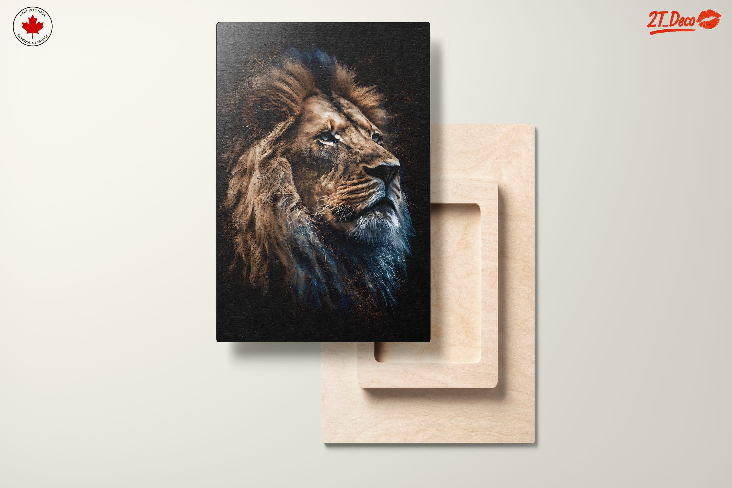 Majestic Lion Portrait Wall Art 11 - Image 11
