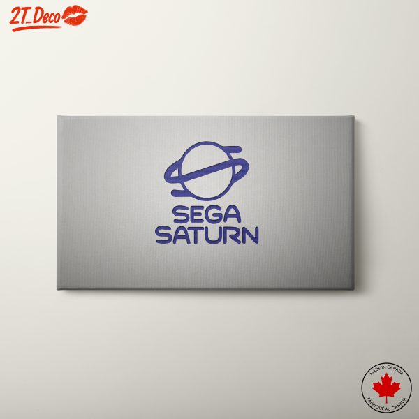 Sega Saturn Logo Retro Gaming Art