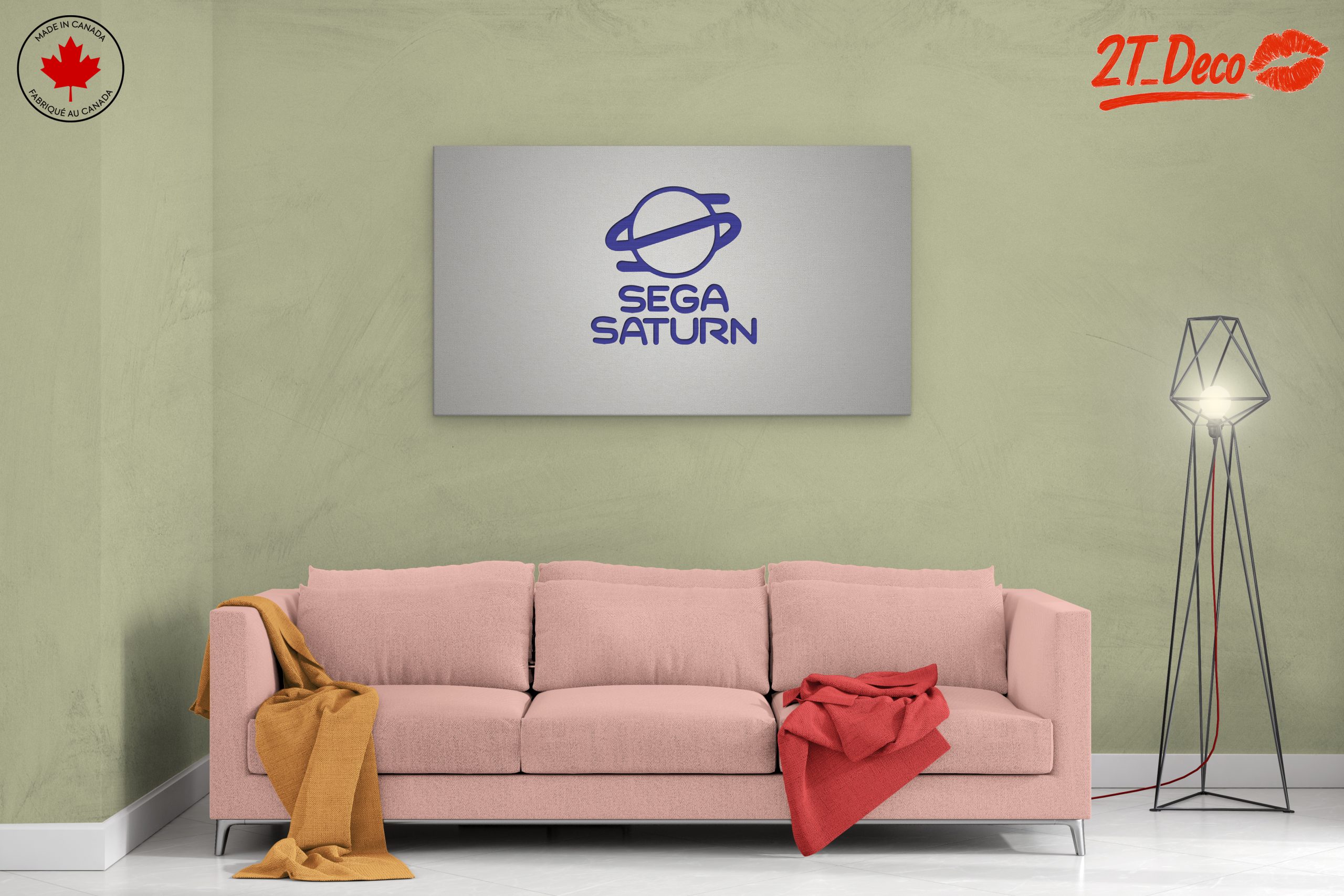 Sega Saturn Logo Retro Gaming Art - Image 2