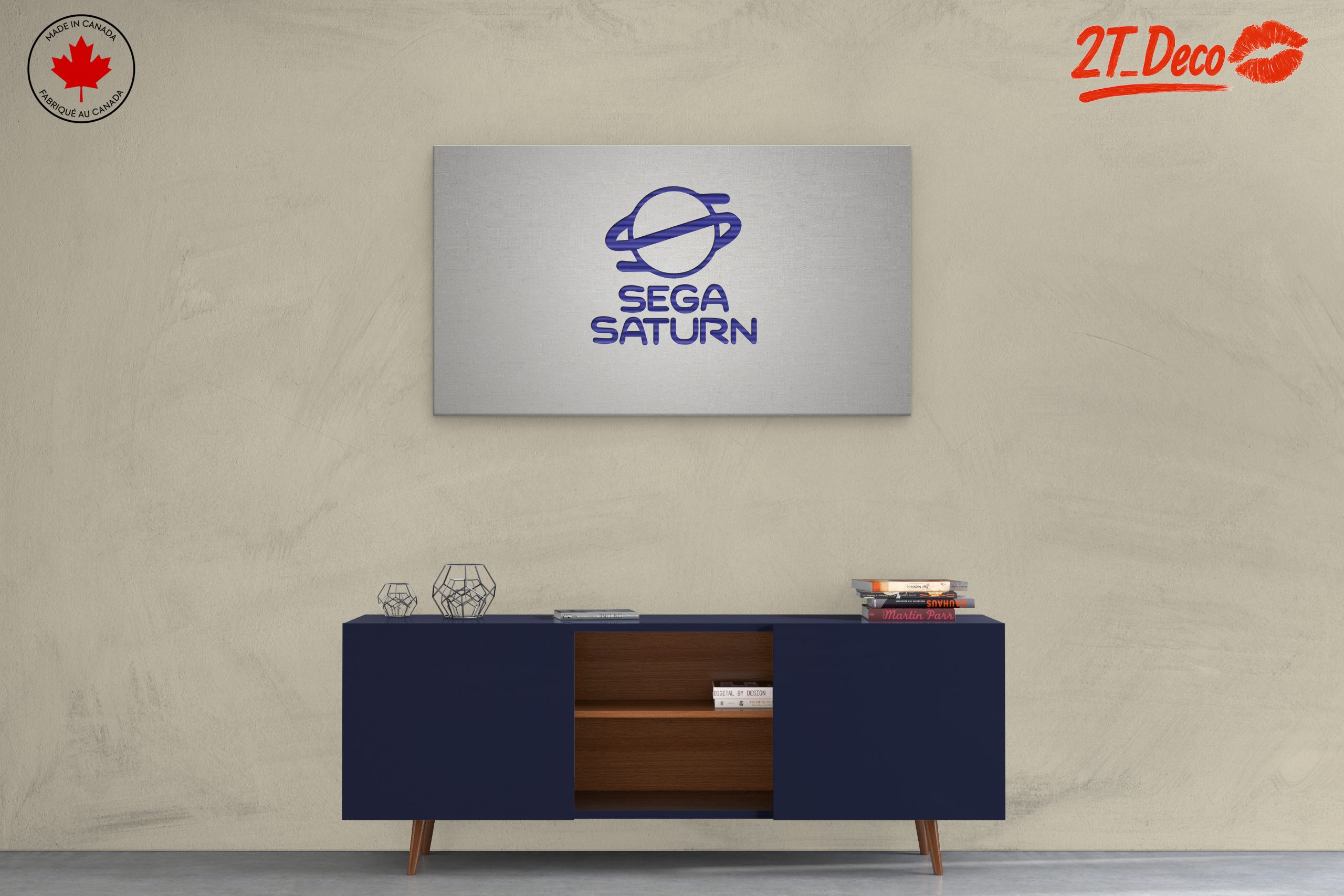Sega Saturn Logo Retro Gaming Art - Image 3