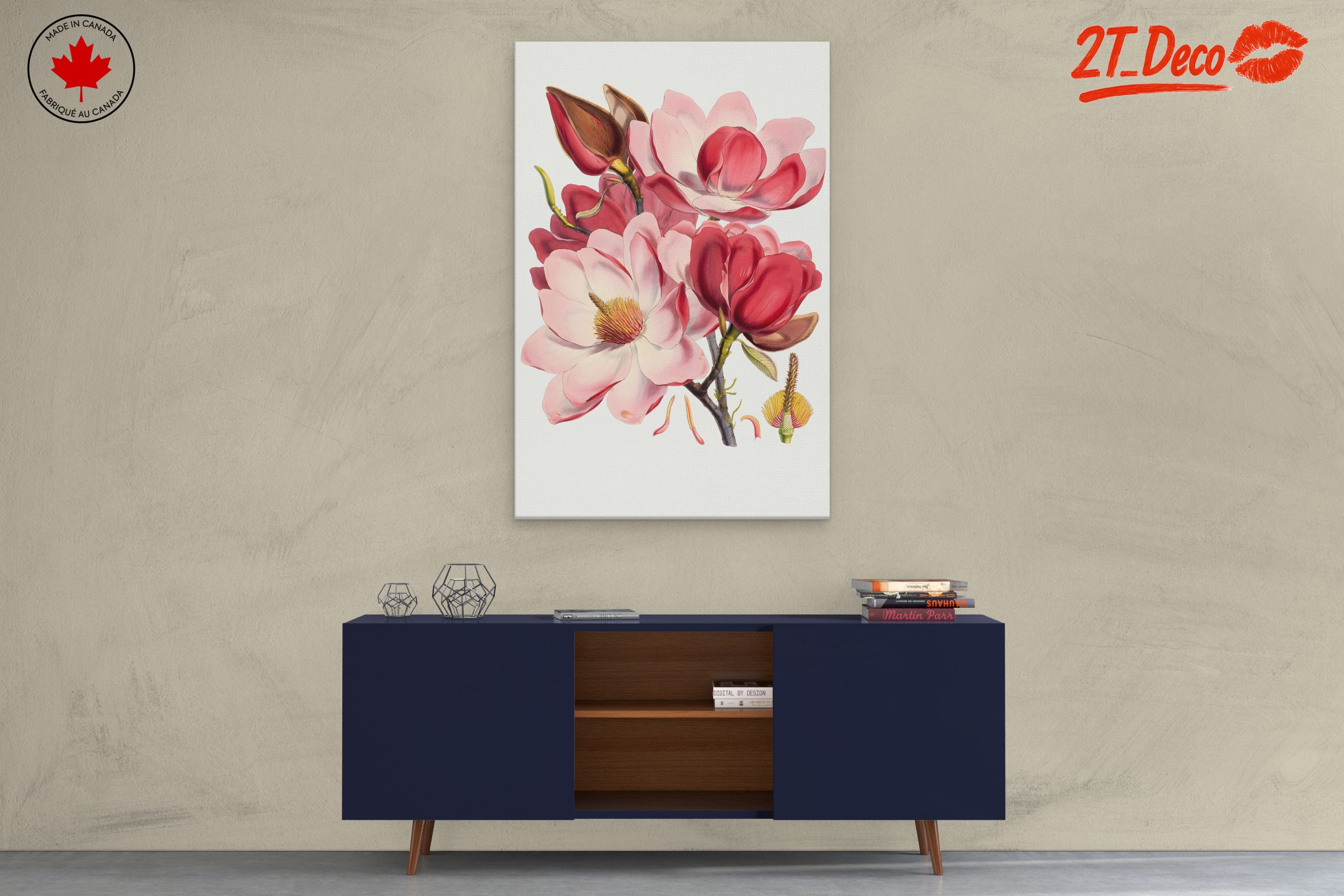Beautiful Floral Artwork of Magnolias - Image 3