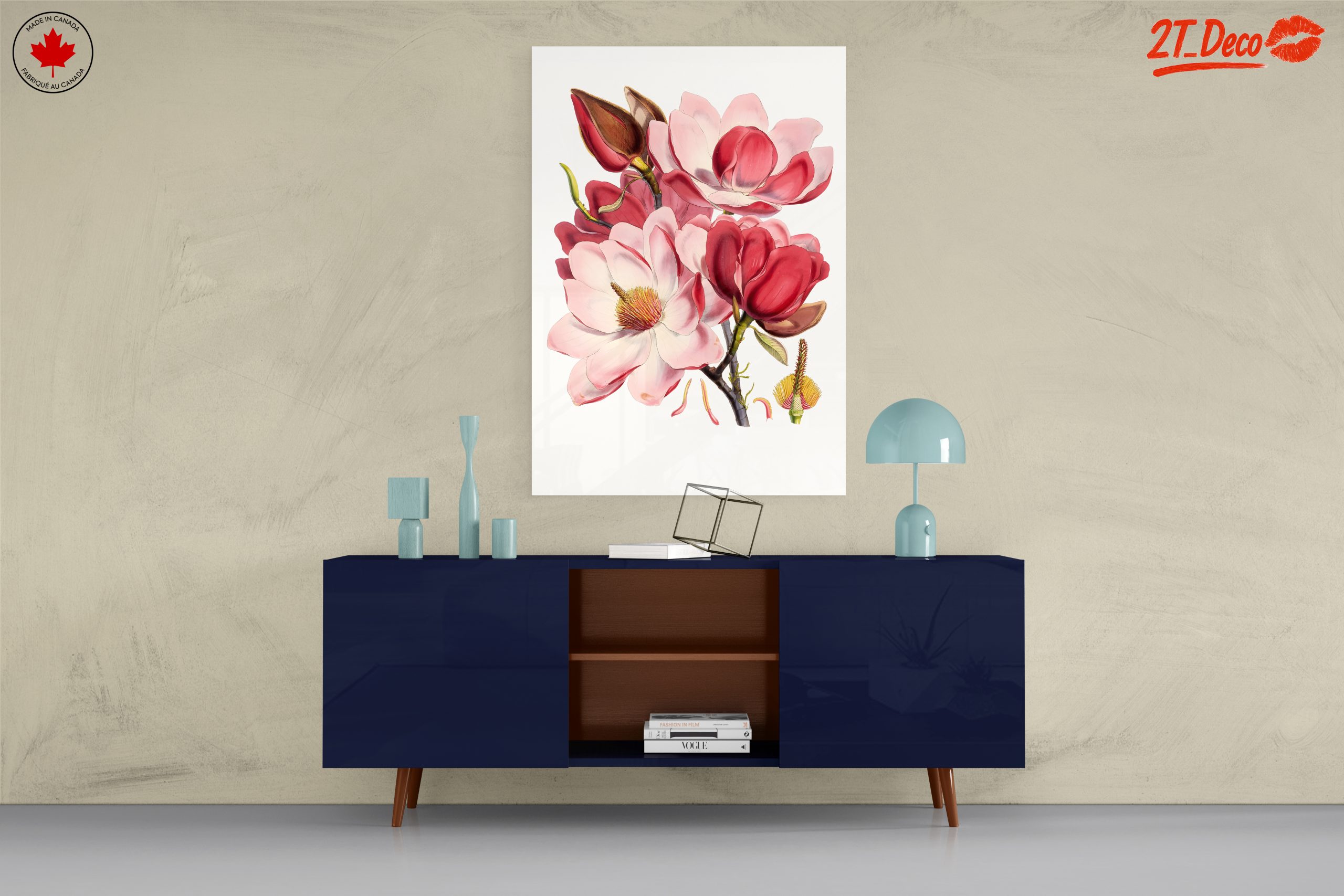 Beautiful Floral Artwork of Magnolias - Image 8