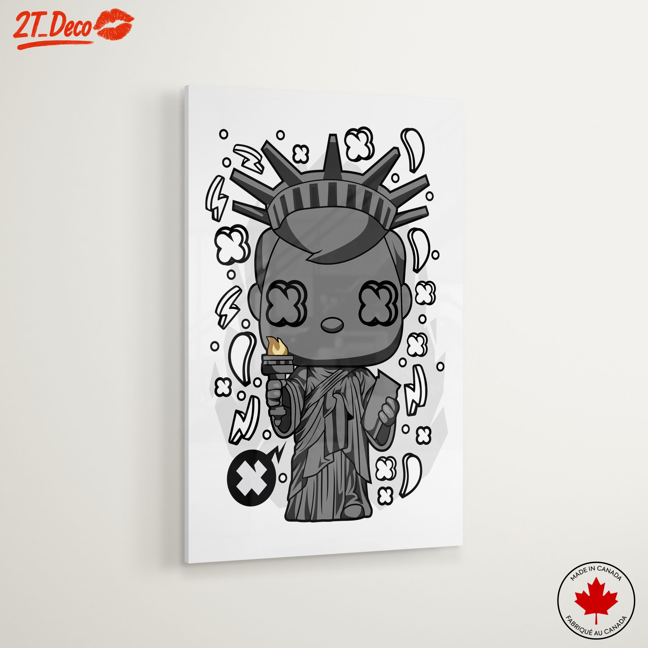 Stylized Animated Statue of Liberty Art - Image 6