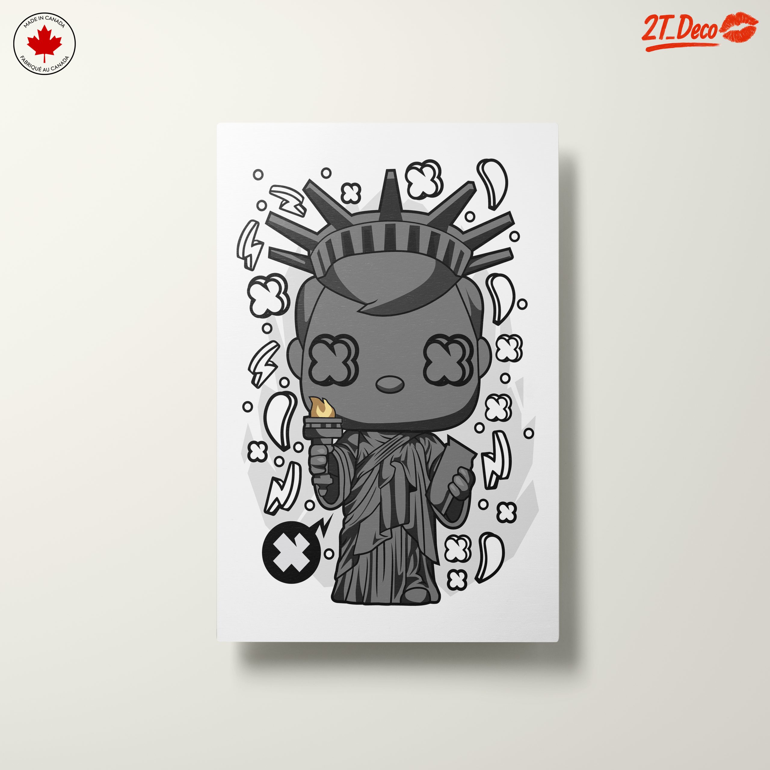 Stylized Animated Statue of Liberty Art - Image 10