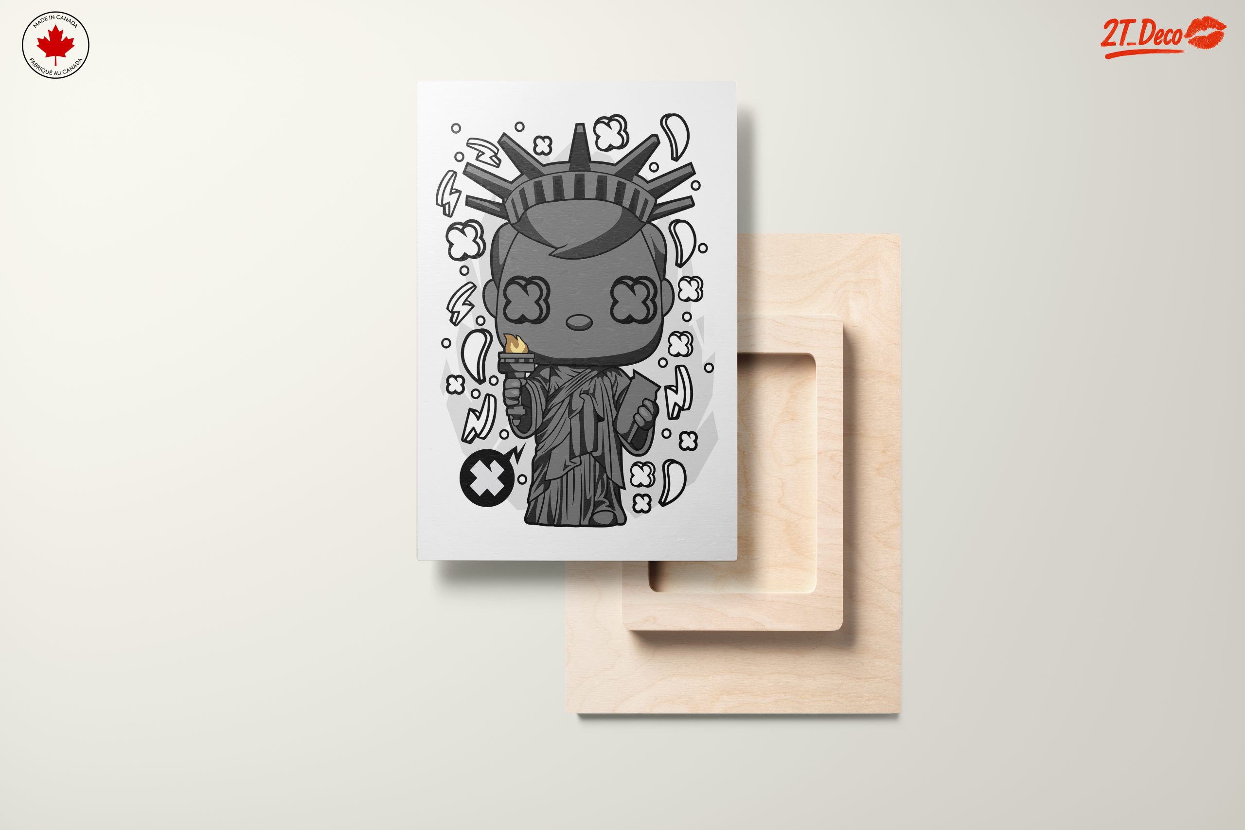 Stylized Animated Statue of Liberty Art - Image 11