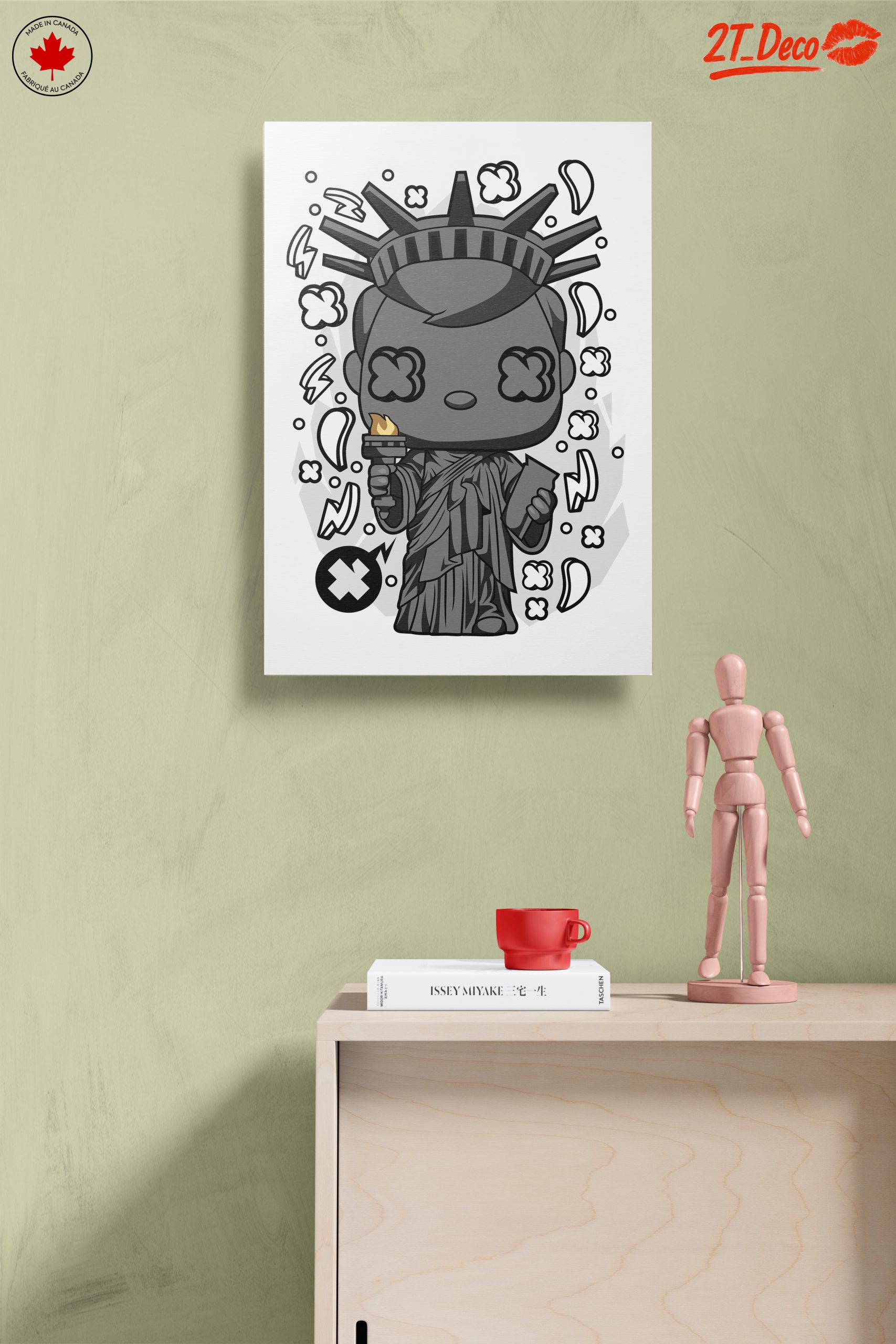 Stylized Animated Statue of Liberty Art - Image 14