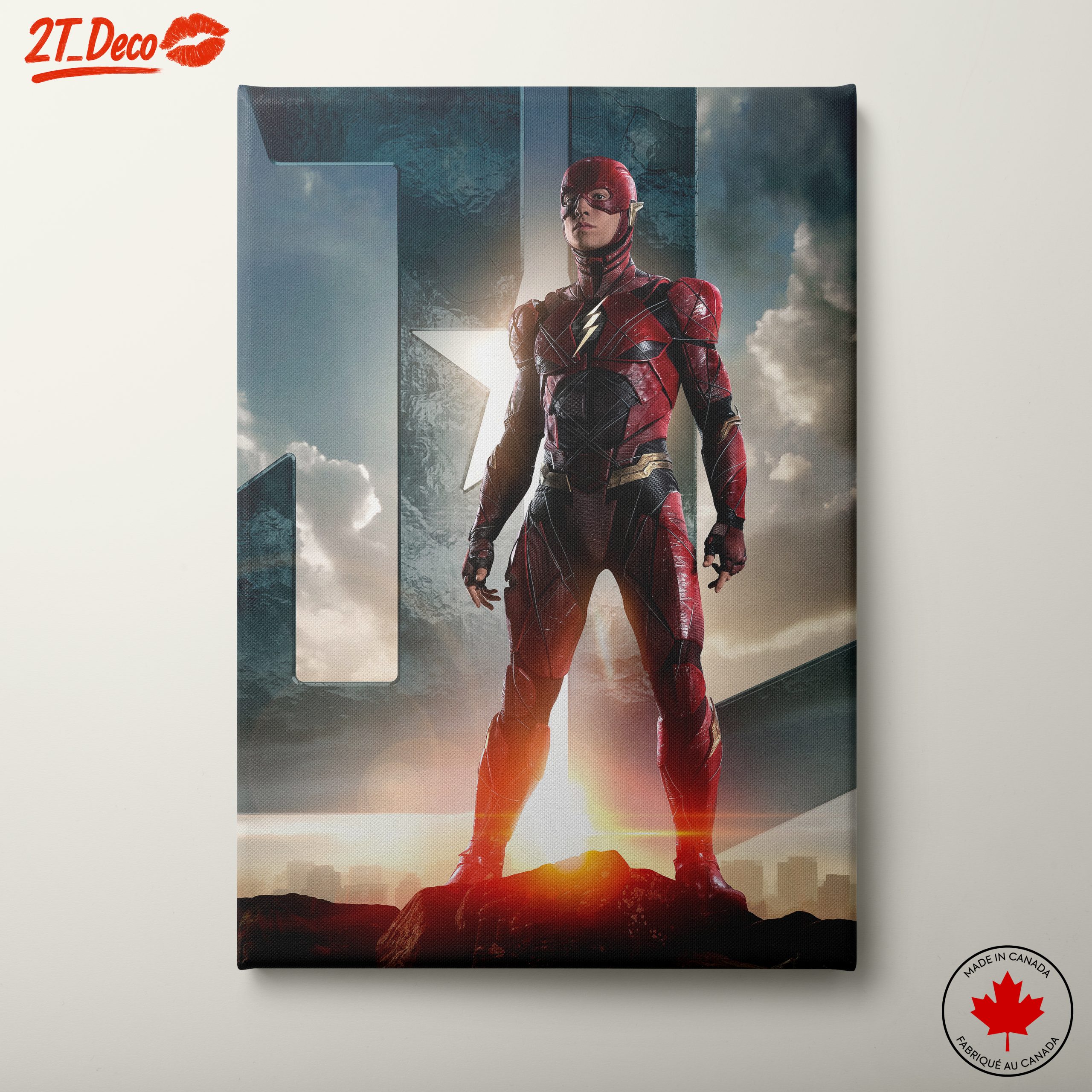 Dynamic Flash Character Art Featuring Superhero