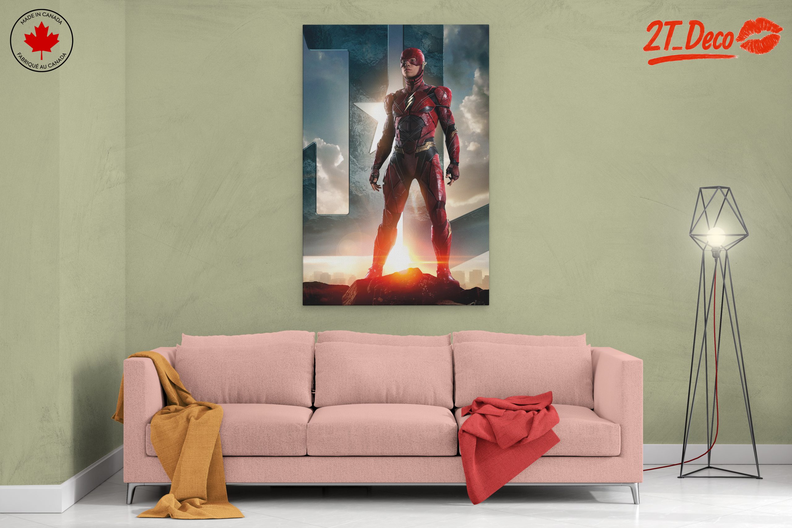 Dynamic Flash Character Art Featuring Superhero - Image 2