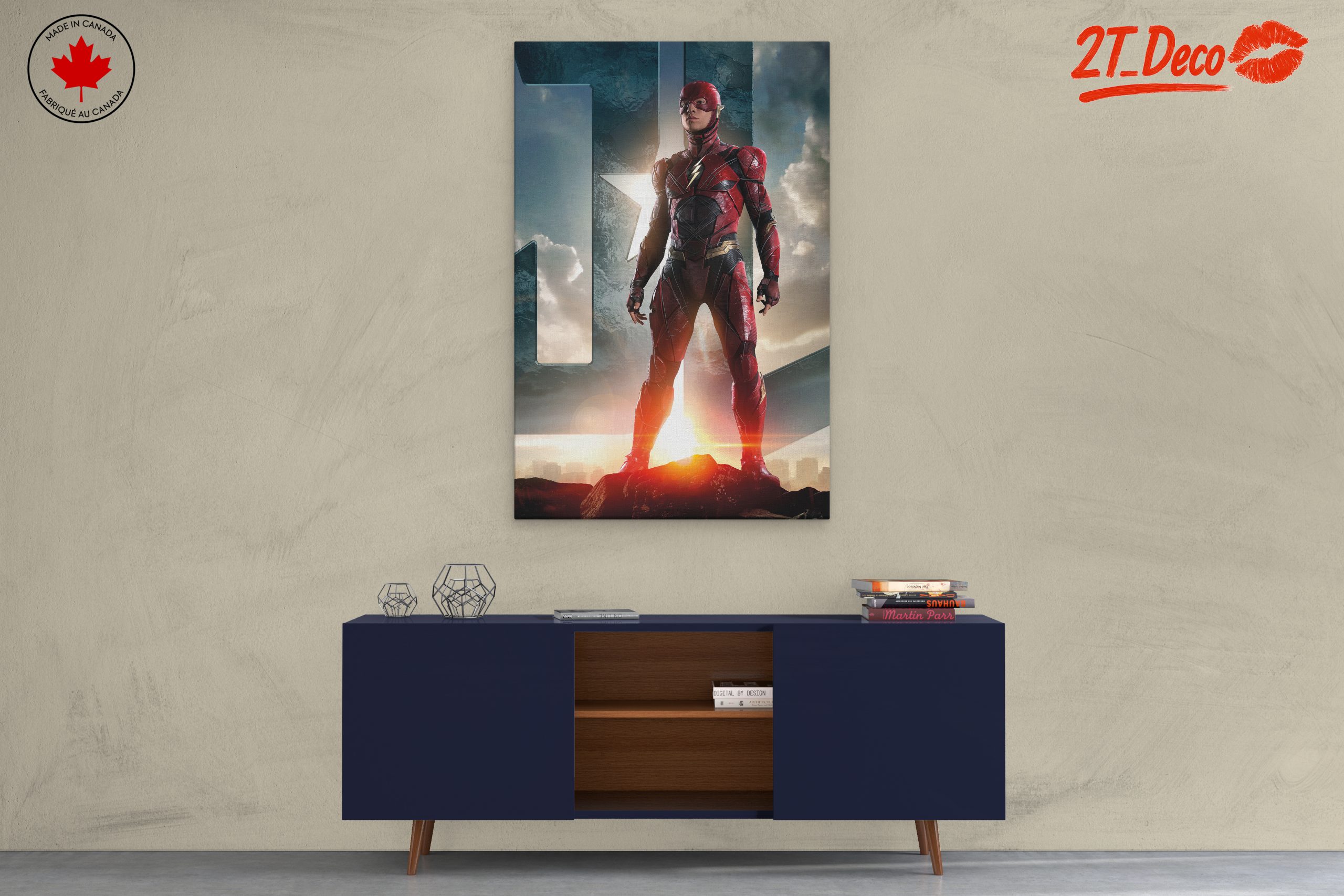 Dynamic Flash Character Art Featuring Superhero - Image 3