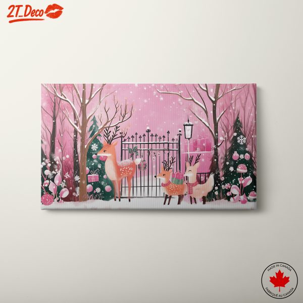 Charming Christmas Scene with Deer