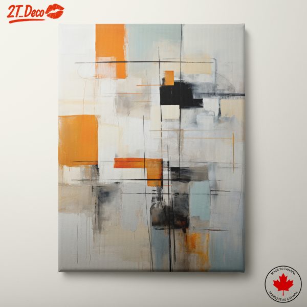 Modern Abstract Art with Geometric Shapes