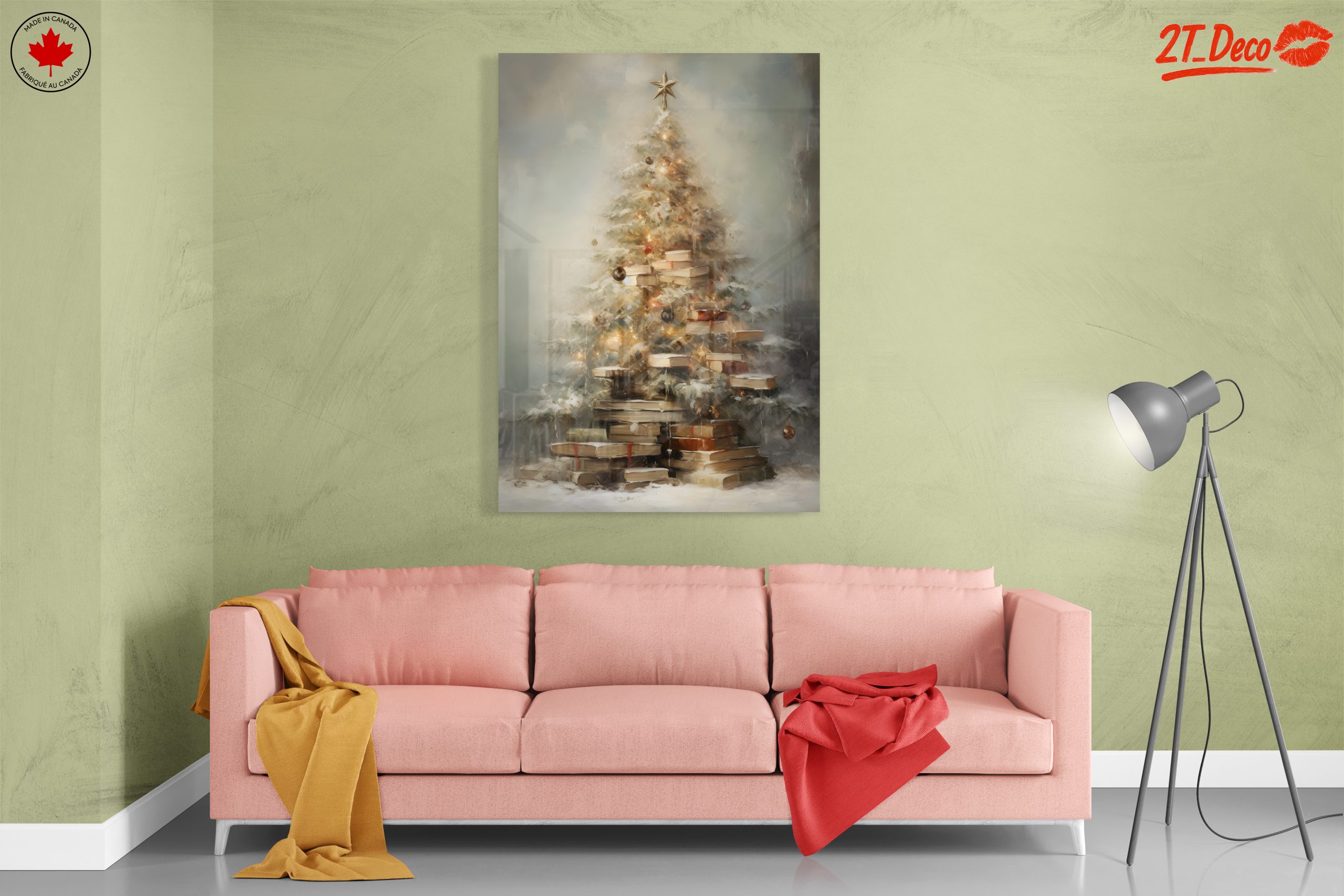 Christmas Tree with Books and Lights - Image 7