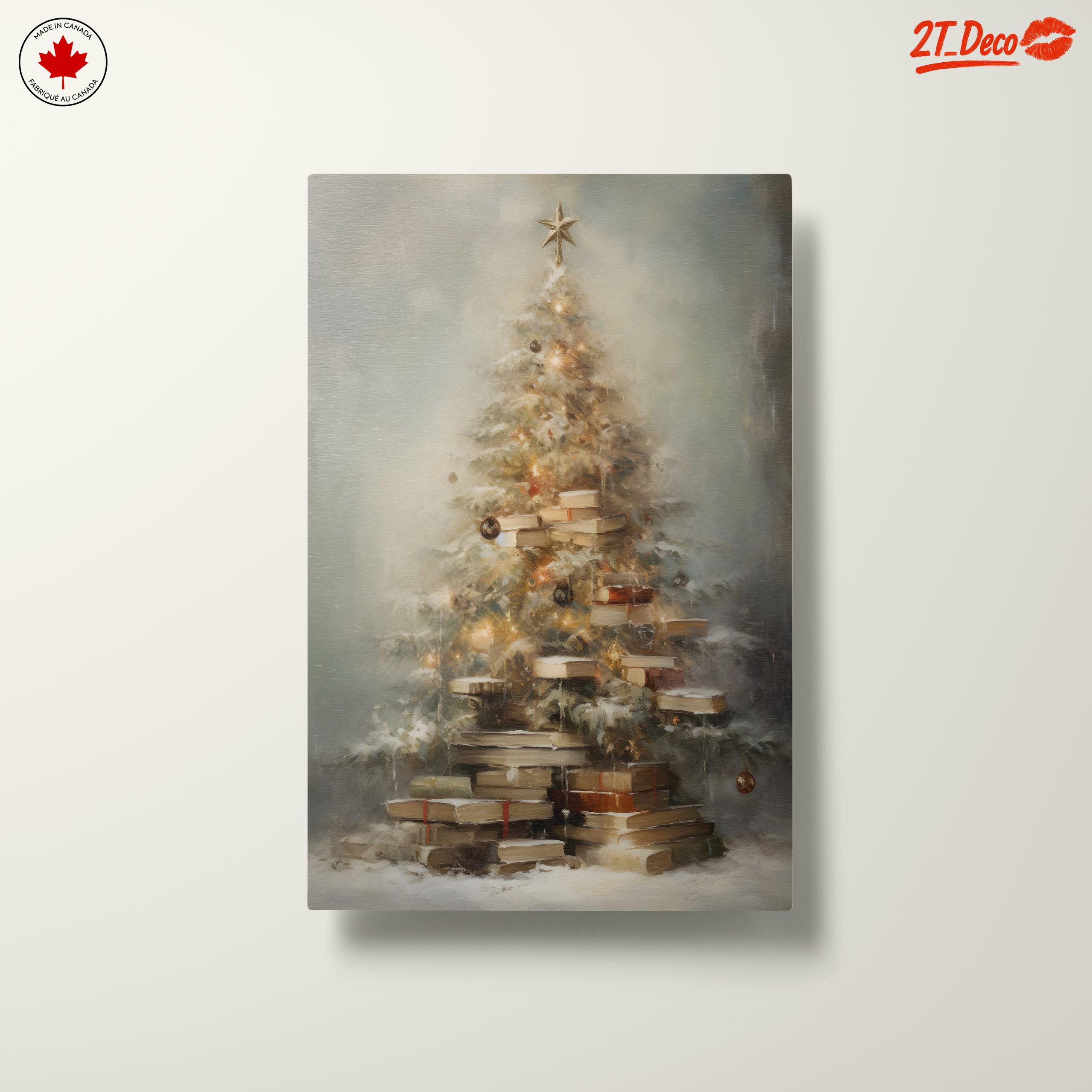 Christmas Tree with Books and Lights - Image 10