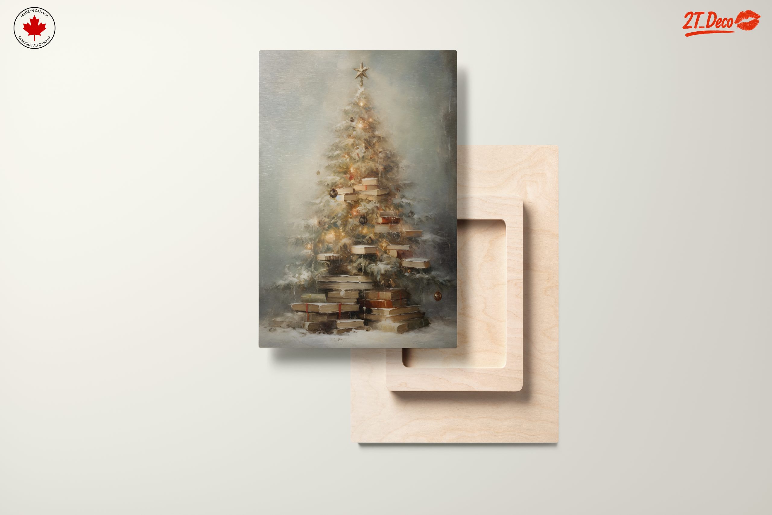 Christmas Tree with Books and Lights - Image 11