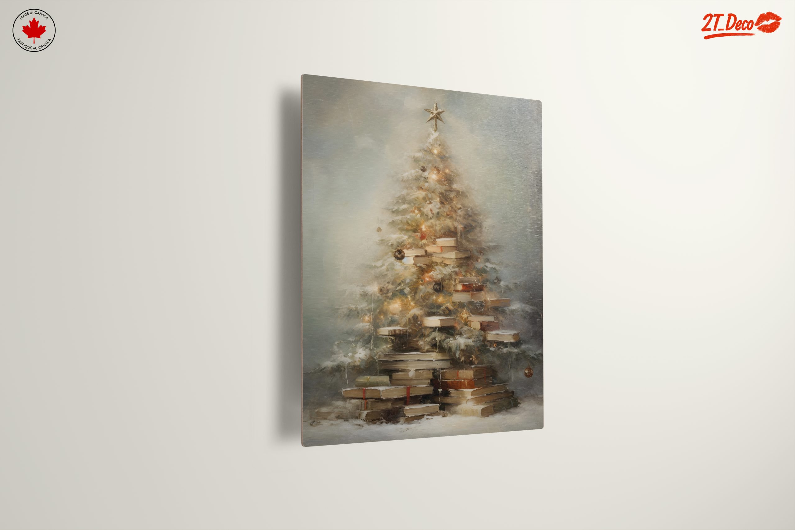 Christmas Tree with Books and Lights - Image 13