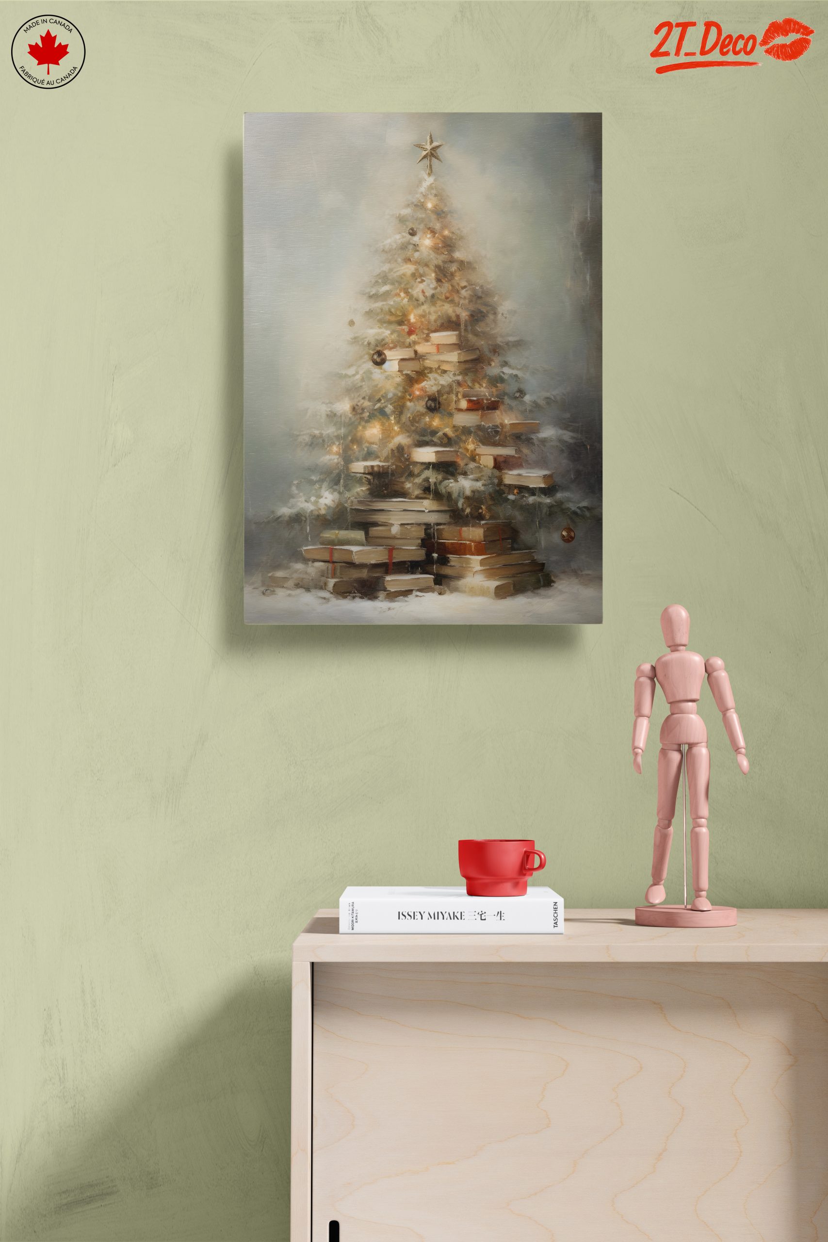Christmas Tree with Books and Lights - Image 14