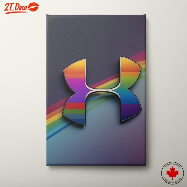 Under Armour Logo Art with Rainbow Effect