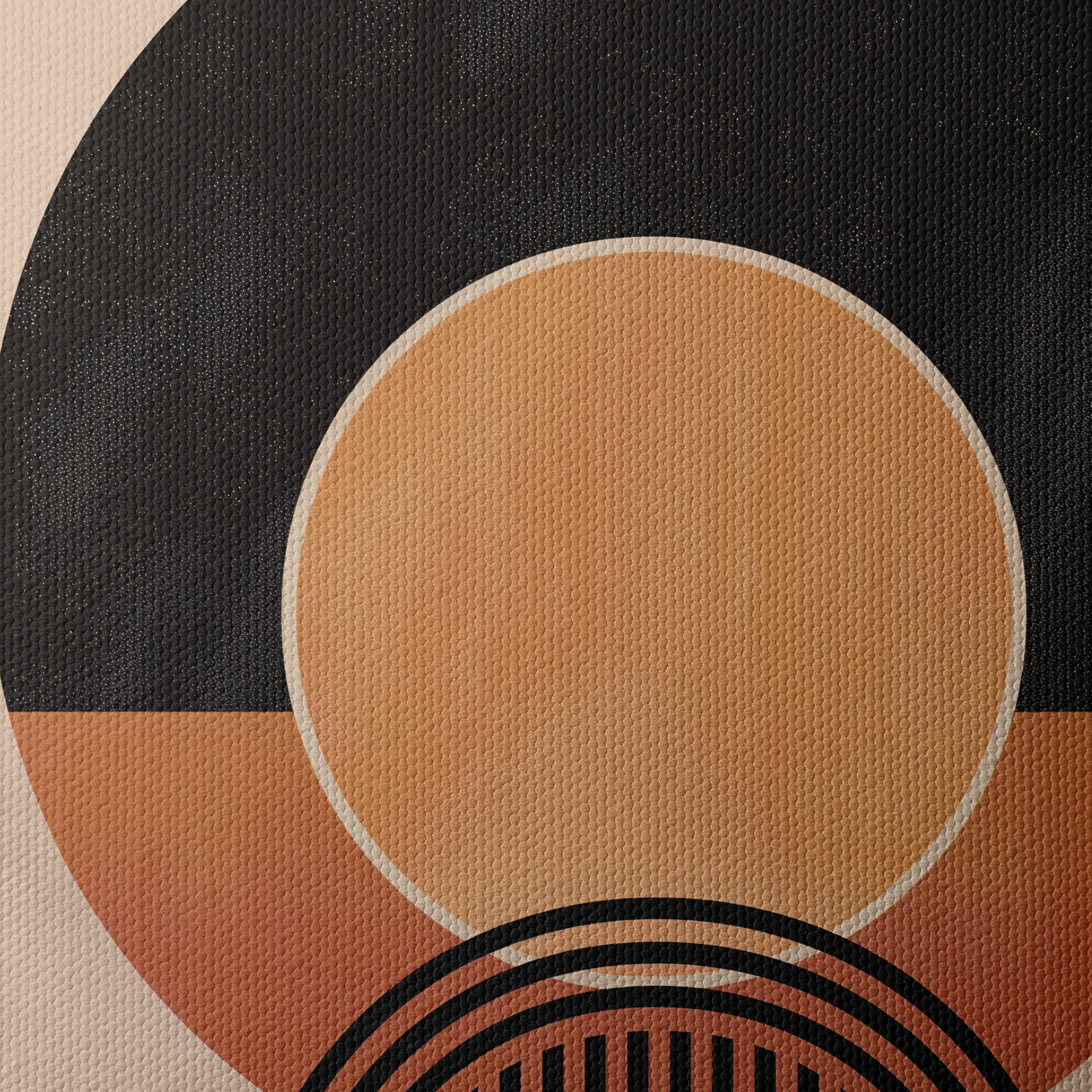 Geometric Abstract Art with Muted Tones - Image 4