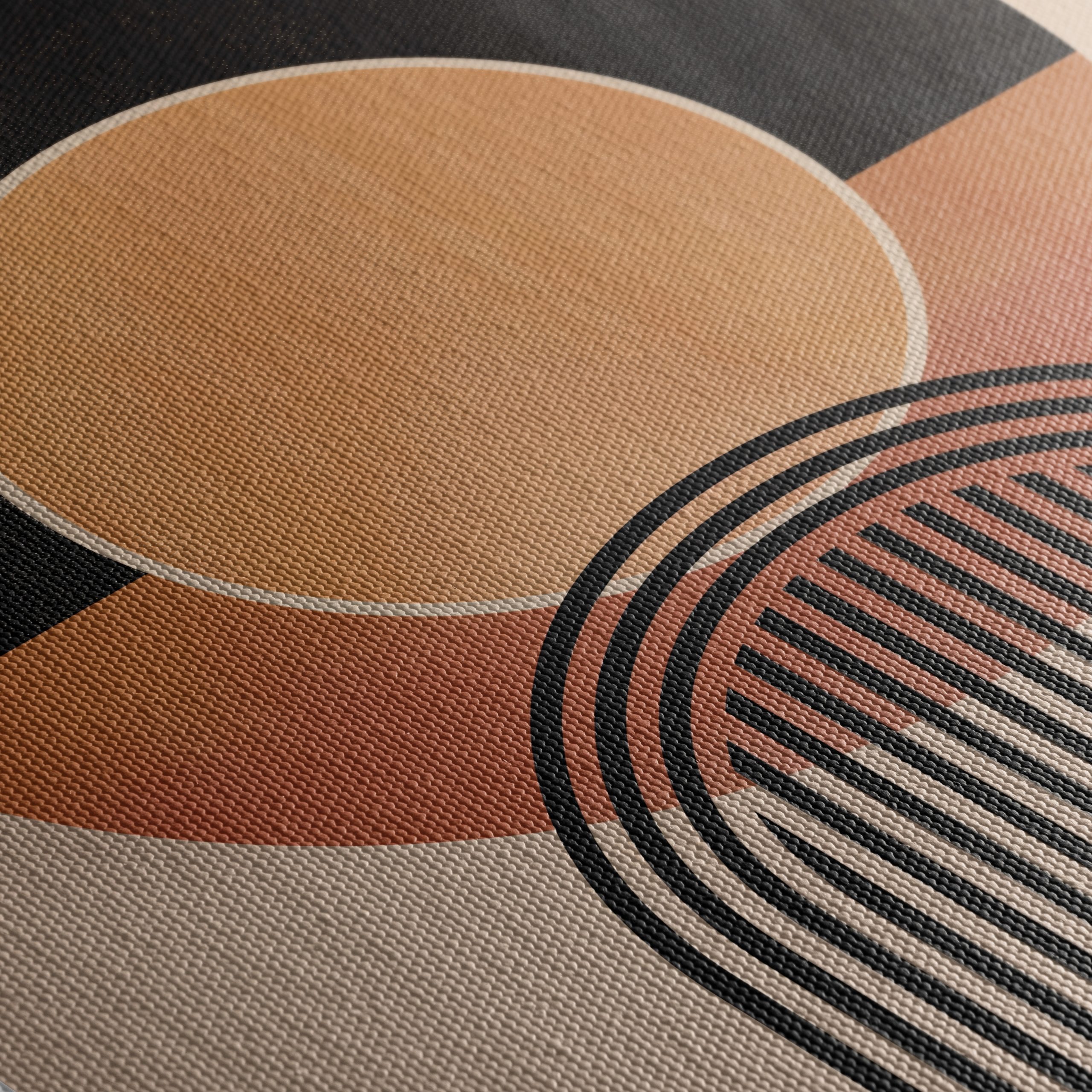Geometric Abstract Art with Muted Tones - Image 5
