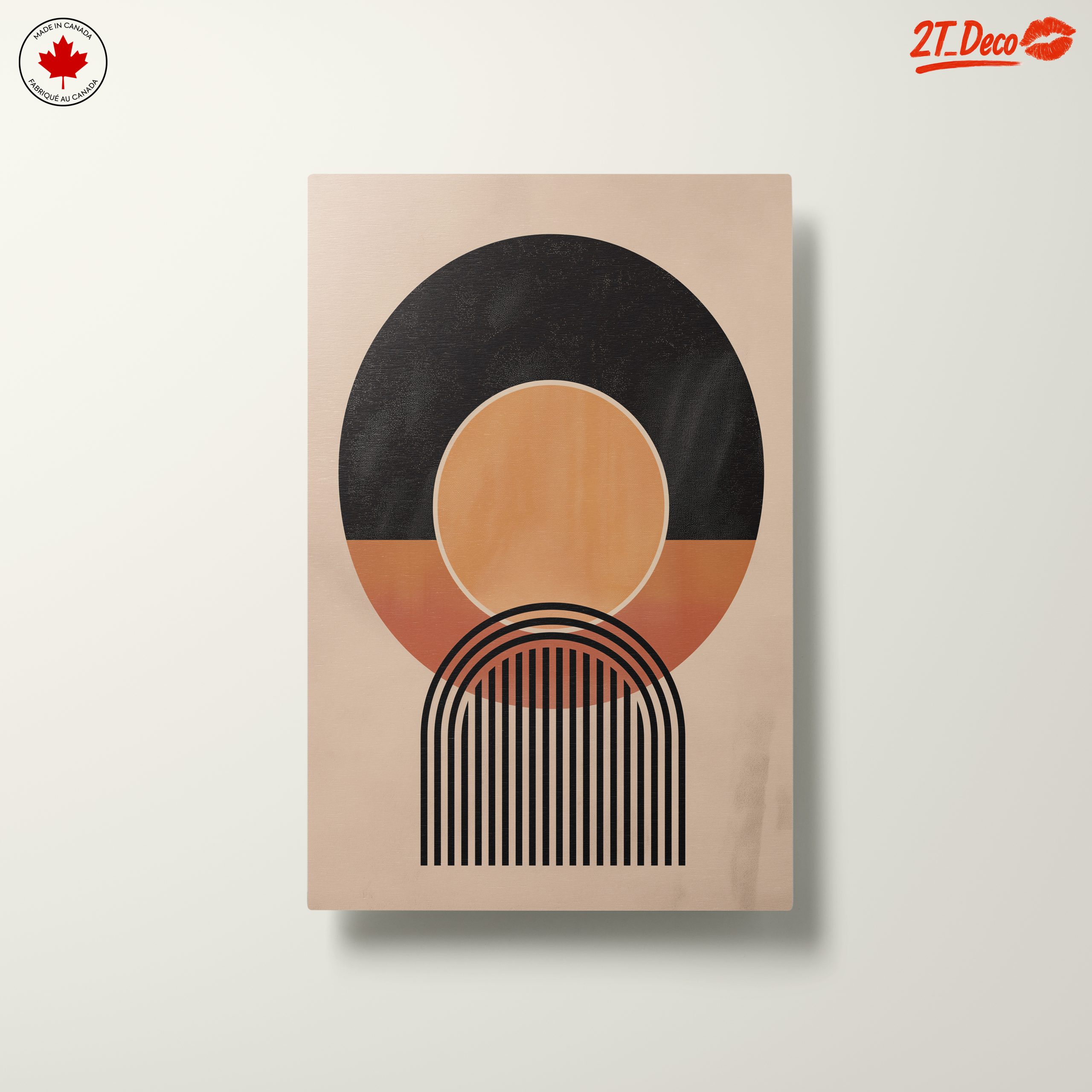 Geometric Abstract Art with Muted Tones - Image 10