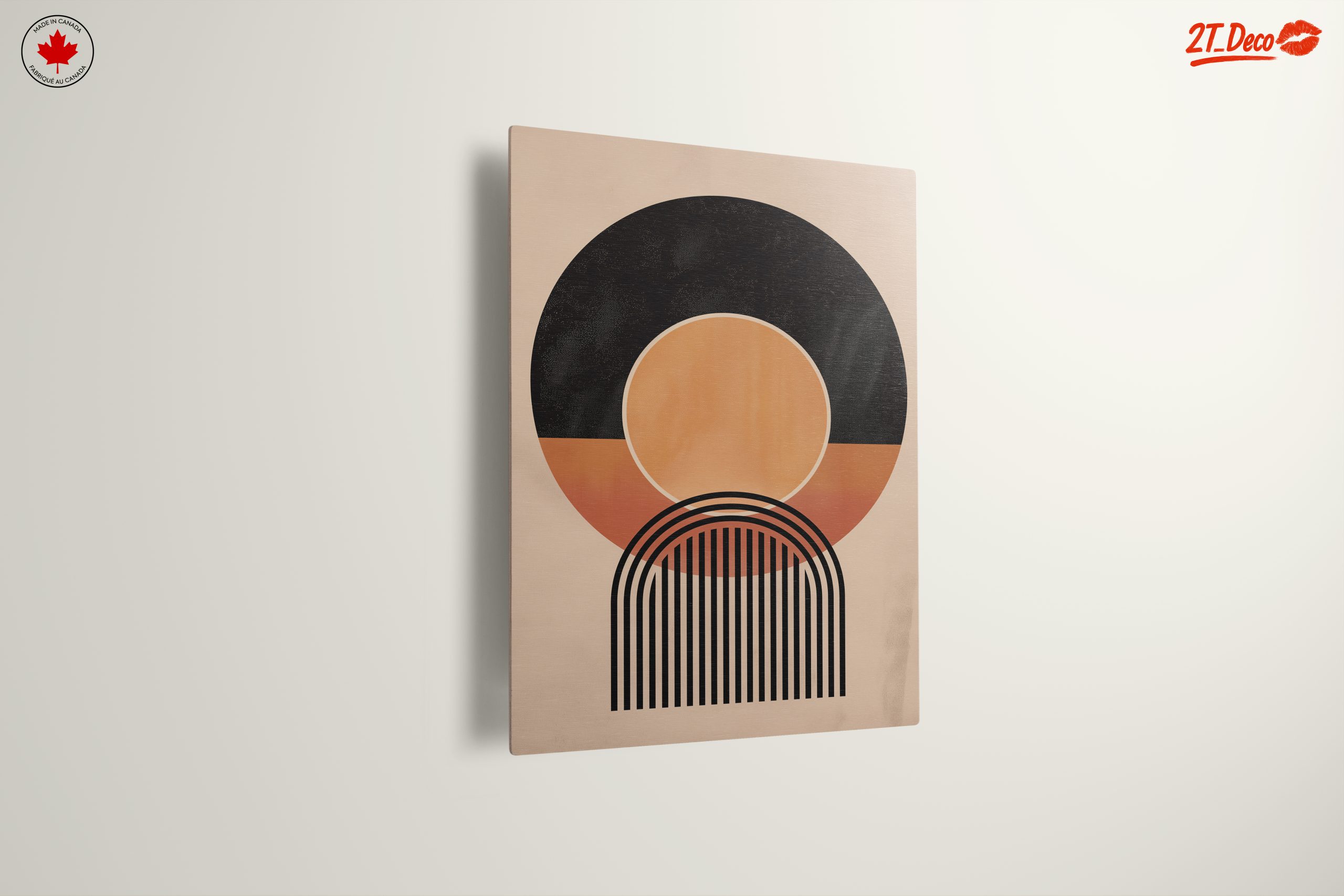 Geometric Abstract Art with Muted Tones - Image 13