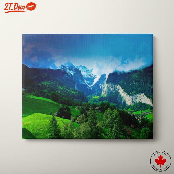 Majestic Mountain Landscape with Lush Greenery