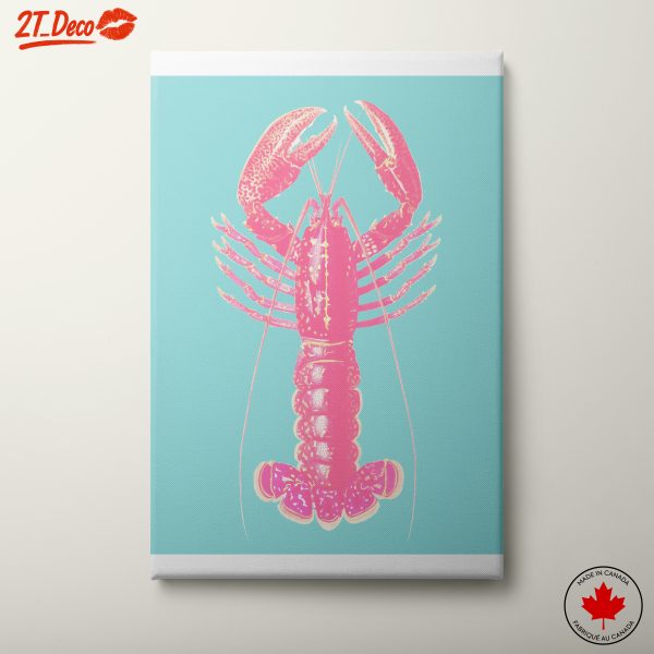 Vibrant Lobster Abstract Art