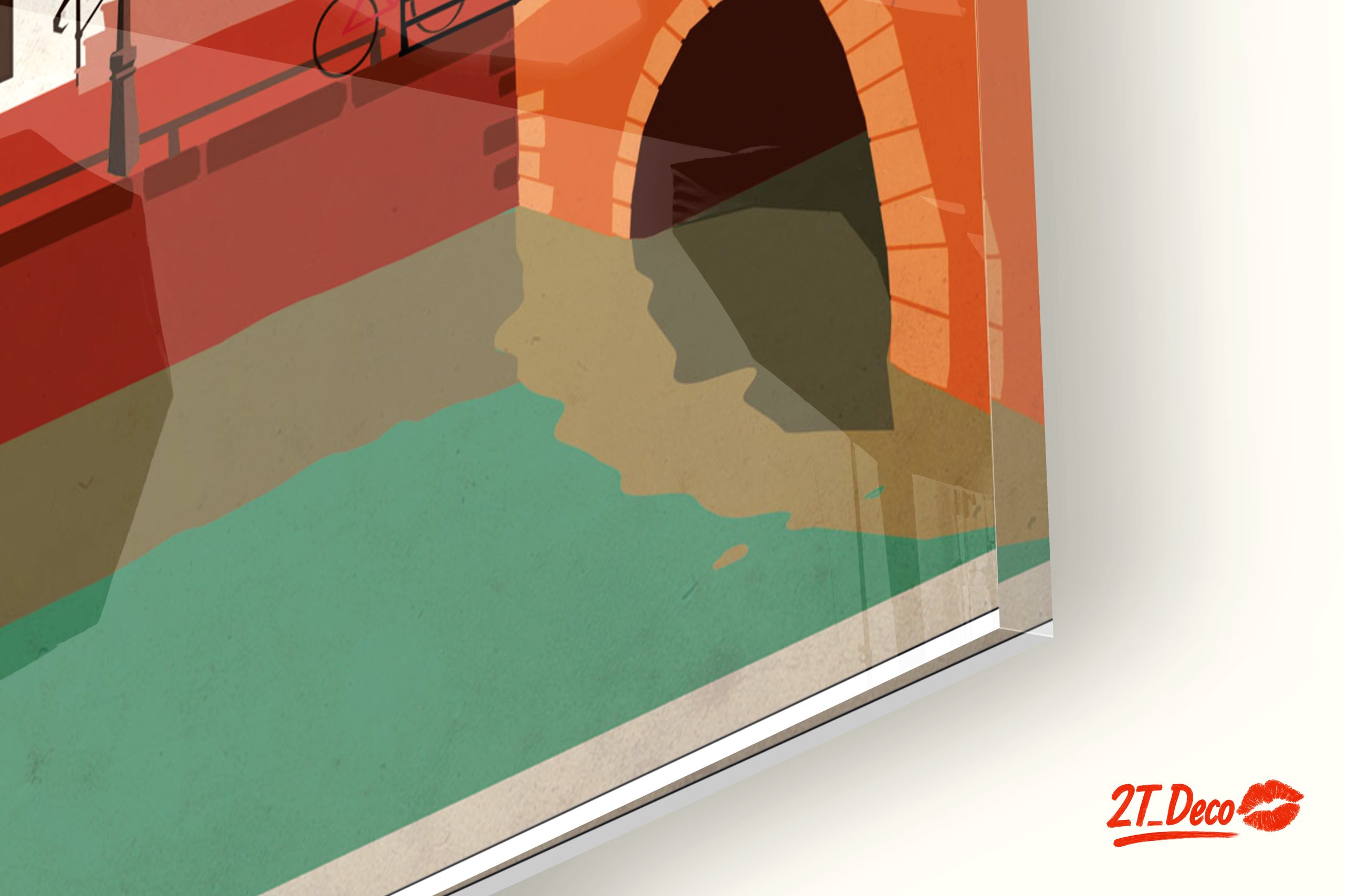 Stylized Amsterdam Cityscape Art - Image 9