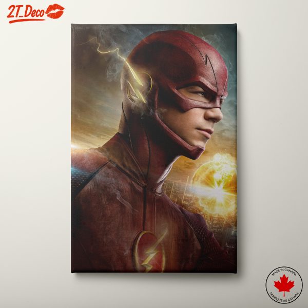 The Flash Character Art Featuring Speed and Power