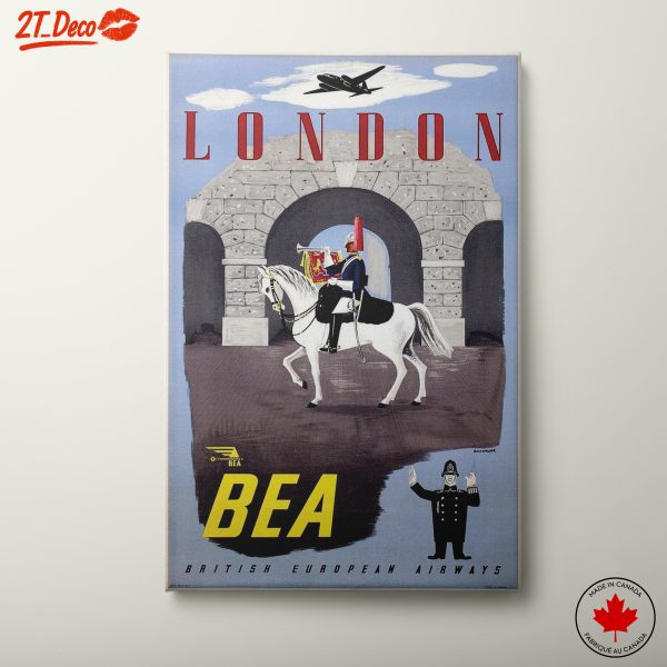 Vintage Travel Poster Featuring London
