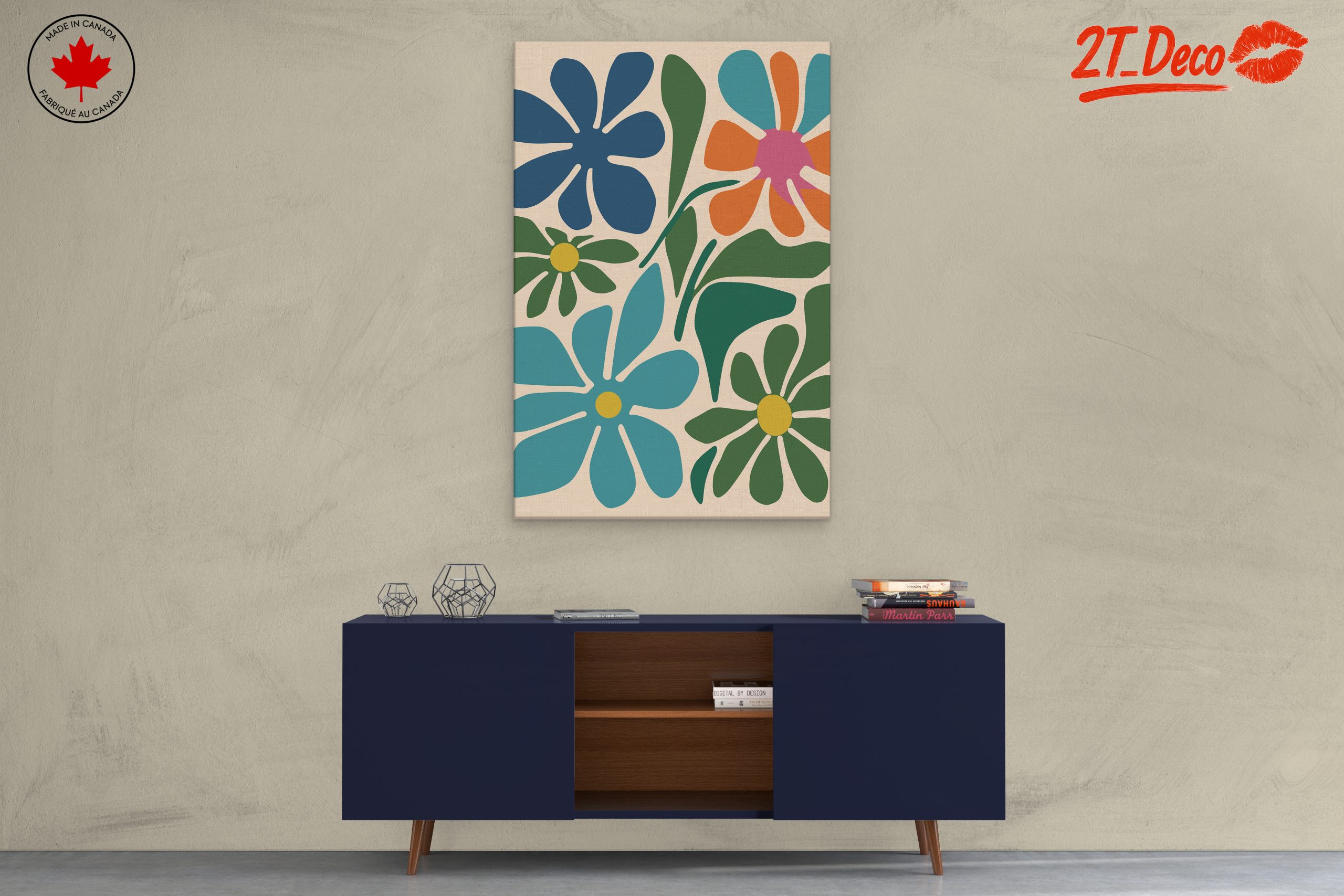 Colorful Botanical Abstract Floral Art 3 - Image 3